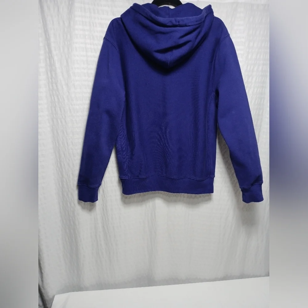 J. Crew Heritage Fleece Royal Blue 90's Vibe Hoodie. Men's Size S - Picture 3 of 11